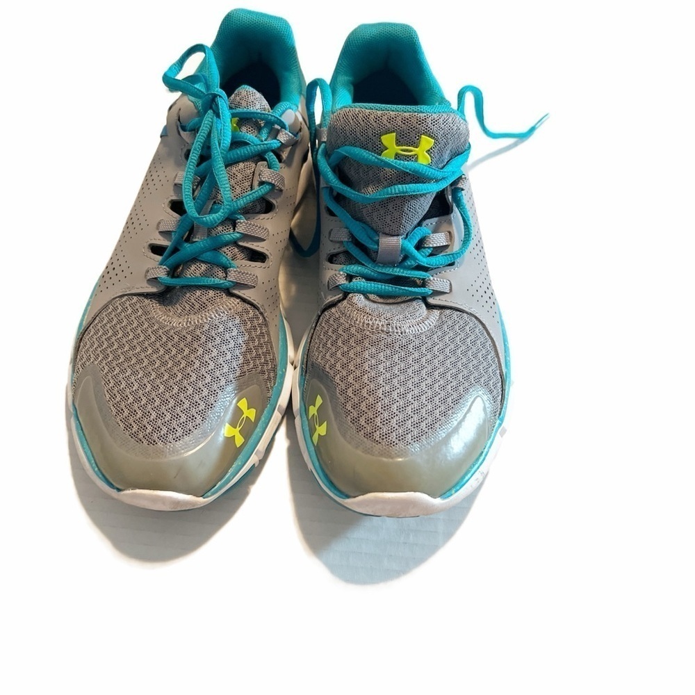 Under Amour women’s Halo gray/Halo teal running shoes size 11